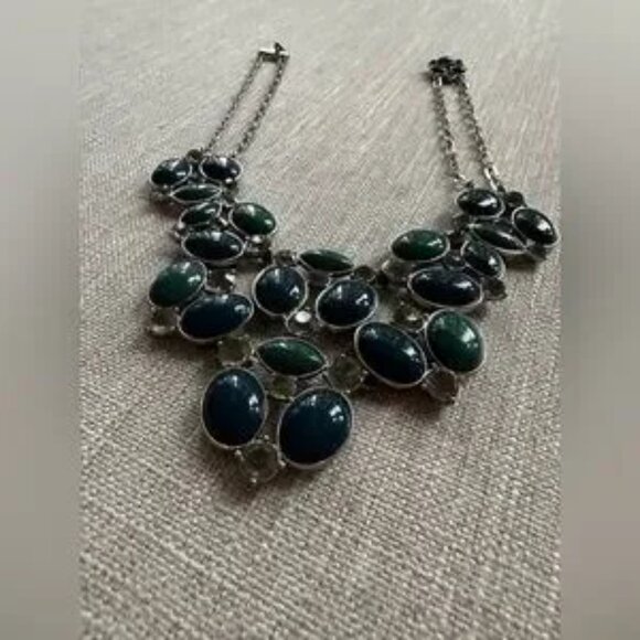 Banana Republic Chunky Blue and Turquoise Necklace - Picture 3 of 5